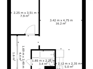 Prodej bytu 2+kk, Beroun, Košťálkova, 40 m2