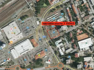 Pronájem komerčního pozemku, Hodonín, Velkomoravská, 3350 m2