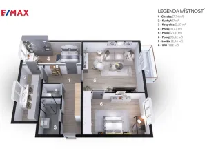 Prodej bytu 3+1, Hradec Králové - Malšovice, Kpt. Fechtnera, 70 m2