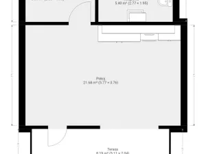 Pronájem bytu 1+kk, Brno - Zábrdovice, Bratislavská, 34 m2