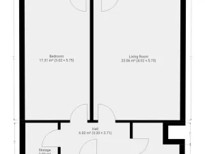 Pronájem bytu 2+kk, Praha - Stodůlky, Petržílkova, 56 m2