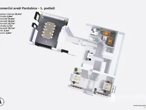 Prodej kanceláře, Pardubice, K Dolíčku, 374 m2