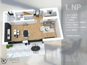 Prodej bytu 4+kk, Úvaly, 5. května, 142 m2