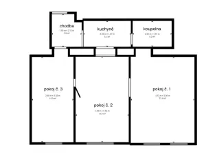 Pronájem bytu 3+1, Praha - Smíchov, Zborovská, 74 m2
