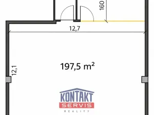 Pronájem skladu, České Budějovice, Rudolfovská tř., 198 m2
