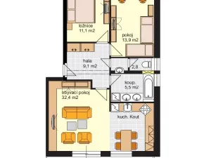 Pronájem bytu 3+kk, Písek - Hradiště, Karla Boromejského, 74 m2