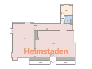 Pronájem kanceláře, Ostrava - Poruba, Hlavní třída, 120 m2