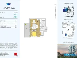 Prodej bytu 2+kk, Praha - Modřany, Zlochova, 50 m2