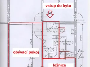Pronájem bytu 2+kk, Ostrava, Lužická, 38 m2