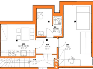 Pronájem bytu 1+1, Hradec Králové, V Lipkách, 41 m2