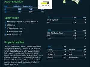 Pronájem skladu, Plzeň - Bolevec, Úněšovská, 3300 m2