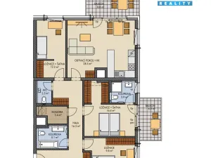 Prodej bytu 4+kk, Praha - Prosek, Nad Krocínkou, 107 m2