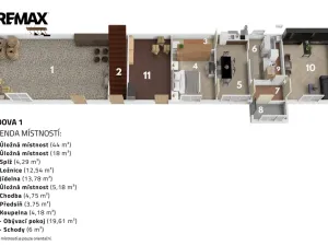 Prodej vícegeneračního domu, Kojice, 415 m2