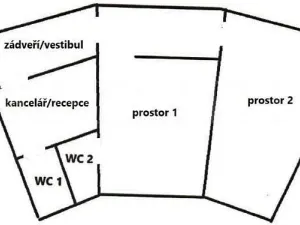 Prodej obchodního prostoru, Cheb - Háje, 70 m2