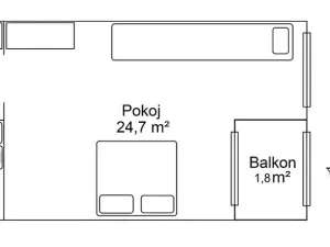 Pronájem bytu 1+kk, Praha - Střížkov, Makedonská, 35 m2