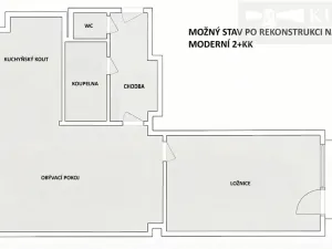 Prodej bytu 2+1, Příbram, Bratří Čapků, 54 m2