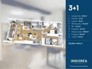 Prodej bytu 3+1, Praha, Poznaňská, 70 m2