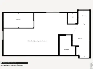 Prodej bytu 2+kk, Liberec - Liberec III-Jeřáb, Šumavská, 48 m2