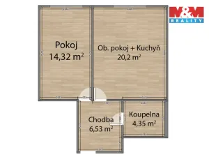Prodej bytu 2+kk, Praha - Modřany, Zlochova, 49 m2