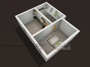 Pronájem atypického bytu, České Budějovice, 44 m2