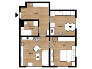 Pronájem bytu 2+1, Pardubice, Jilemnického, 55 m2