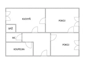 Pronájem bytu 2+1, Jirkov, Žižkova, 70 m2