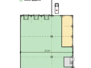 Pronájem skladu, Plzeň - Východní Předměstí, Jateční, 4870 m2