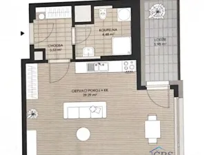 Prodej bytu 1+kk, Praha - Letňany, Vyletalova, 43 m2