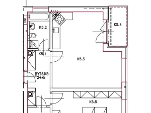 Pronájem bytu 2+kk, Brno, Královopolská, 63 m2