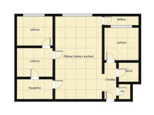 Pronájem bytu 4+kk, Praha - Vinohrady, Londýnská, 96 m2