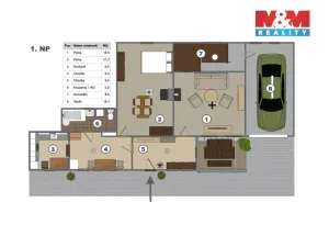 Prodej chalupy, Žatec - Milčeves, 68 m2