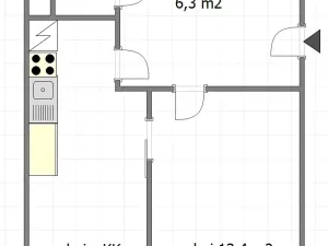 Pronájem bytu 2+kk, Praha - Chodov, Jažlovická, 41 m2