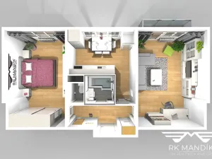 Prodej bytu 2+1, Praha - Letňany, Vítkovická, 48 m2