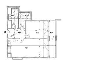 Pronájem bytu 2+kk, Praha - Hloubětín, Poděbradská, 67 m2