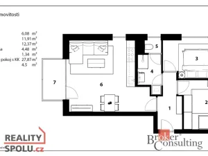 Pronájem bytu 3+kk, Hořovice, Kopřivová, 65 m2