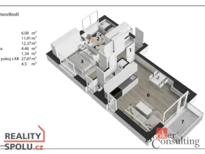 Pronájem bytu 3+kk, Hořovice, Kopřivová, 65 m2