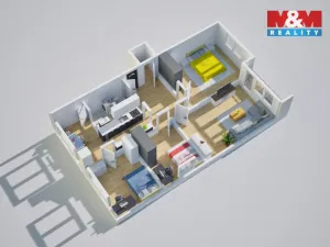 Prodej bytu 4+1, Ústí nad Labem - Krásné Březno, U Pivovarské zahrady, 82 m2