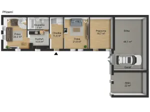 Prodej rodinného domu, Čtyřkoly, 180 m2