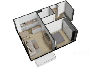 Pronájem bytu 2+kk, Písek - Hradiště, K Háječku, 43 m2