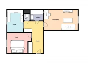 Pronájem bytu 2+1, Praha - Vokovice, Kladenská, 56 m2