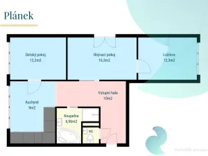Prodej bytu 3+1, České Budějovice, Klaricova, 67 m2