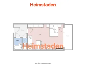 Pronájem bytu 1+kk, Ostrava - Zábřeh, Petruškova, 28 m2