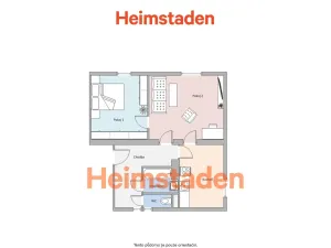 Pronájem bytu 2+1, Havířov - Město, Svornosti, 53 m2