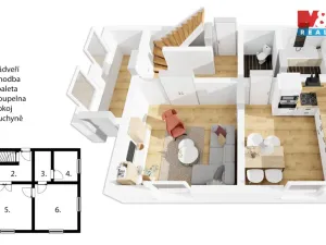 Prodej rodinného domu, Černava, 90 m2