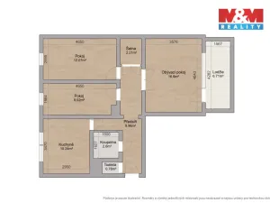 Prodej bytu 3+1, Plzeň - Bolevec, Gerská, 63 m2