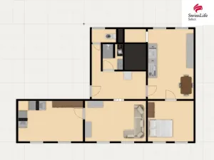 Prodej bytu 3+1, Dalovice, Dolní, 97 m2