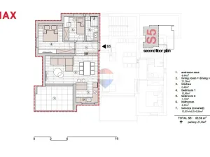Prodej bytu 3+kk, Primošten,Chorvatsko, 57 m2