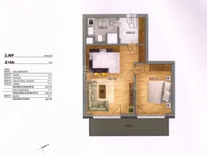 Pronájem bytu 2+kk, Kralupy nad Vltavou, 55 m2