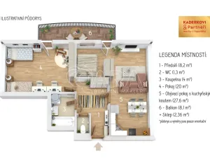 Prodej bytu 2+kk, Tišnov, Dlouhá, 63 m2