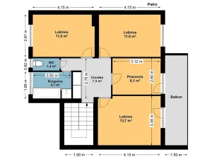 Prodej rodinného domu, Benešov, Hrubínova, 169 m2